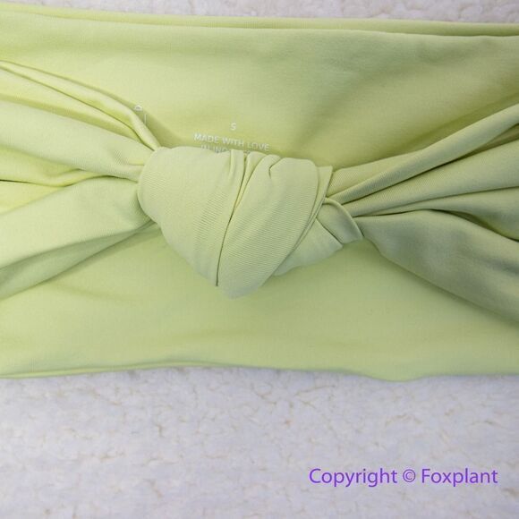 NEW Stone Fox Swim x Free People lele knotted bandeau bikini top, size S - Picture 5 of 7